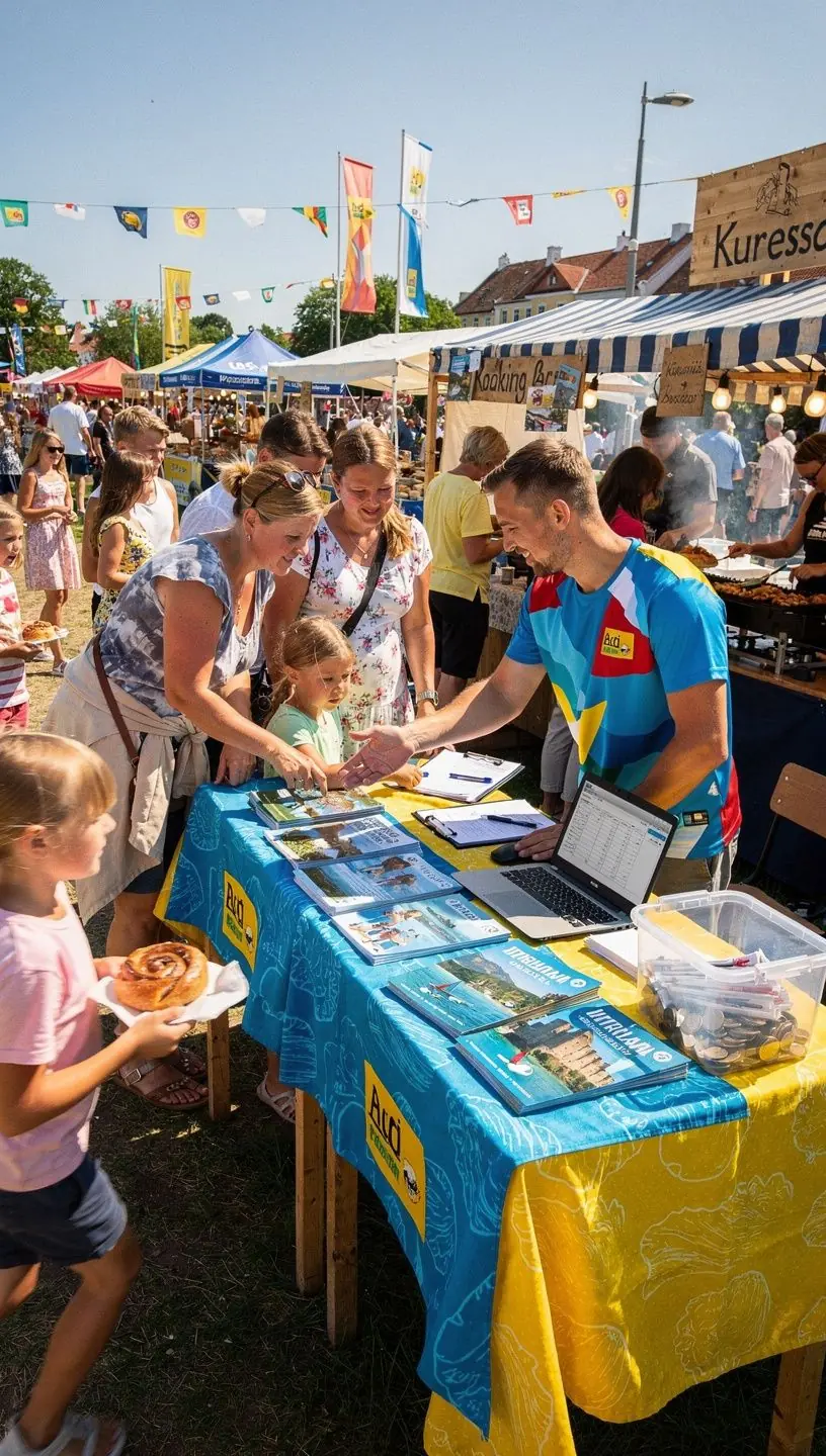 Turistid paadis, kes naudivad saartevahelist meresõitu suvise päikese all